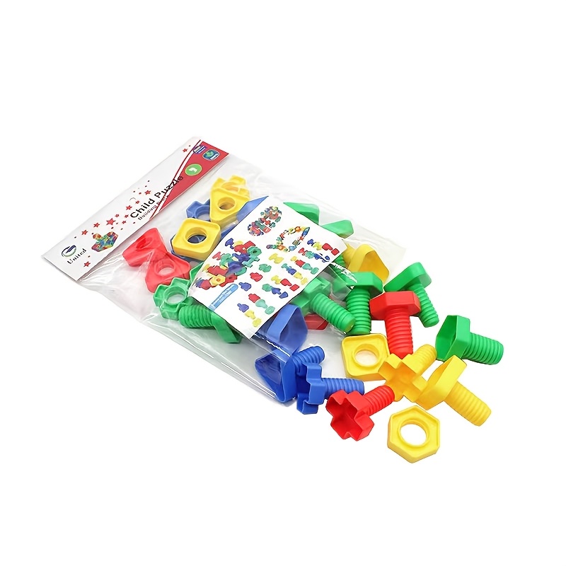 Nut And Bolt Suit, Shape And Color Matching Toys